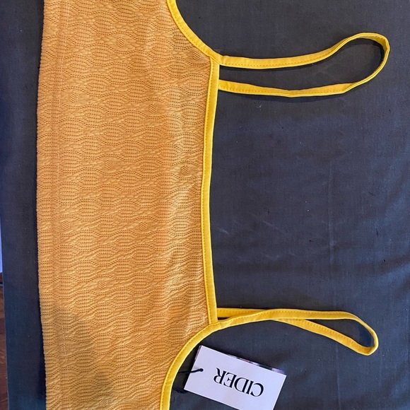 NWT Cider Solid Texture Tank Top & Slit Skirt Set - Picture 2 of 11